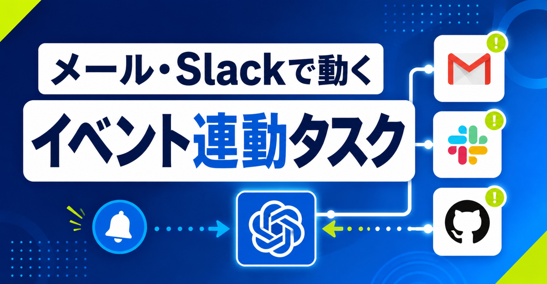 メール・Slackで動くイベント連動タスクの解説